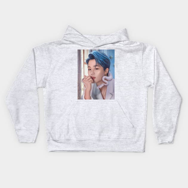 Jimin Kids Hoodie by EllenDrawings